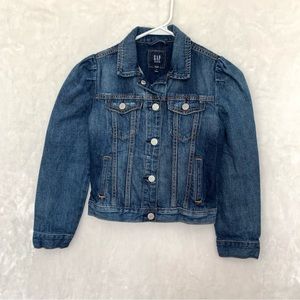Gap Kids Denim Jacket Little Girl. Size M 8-9. Color Medium-Dark Wash Blue Denim